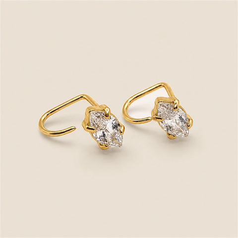 Rhombus diamond Comfort Earrings