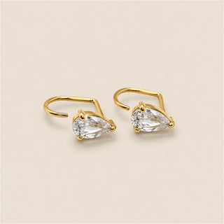 Pear diamond Comfort Earrings