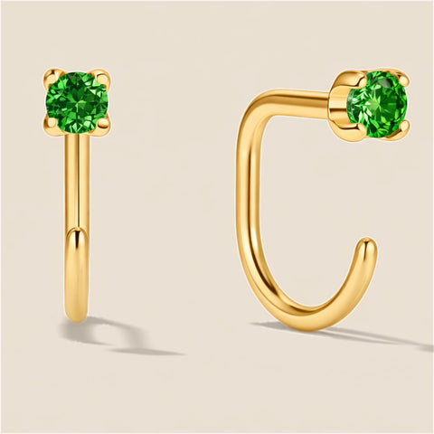 Summer Star Comfort Earrings Emerald Earrings