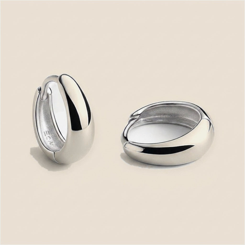 Mini Drop Huggies — Silver