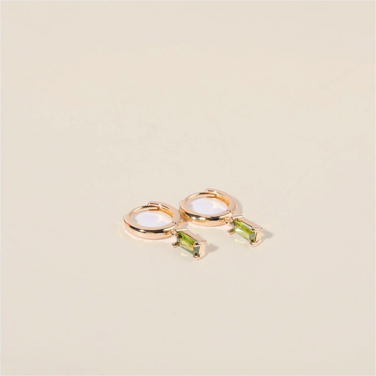Bella Birthstone Huggies Earrings