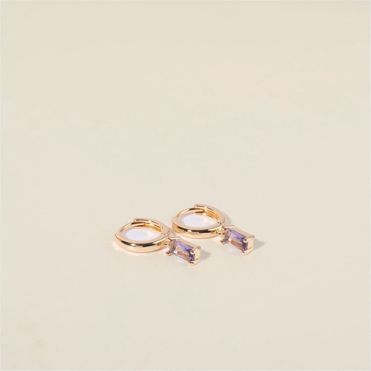 Bella Birthstone Huggies Earrings