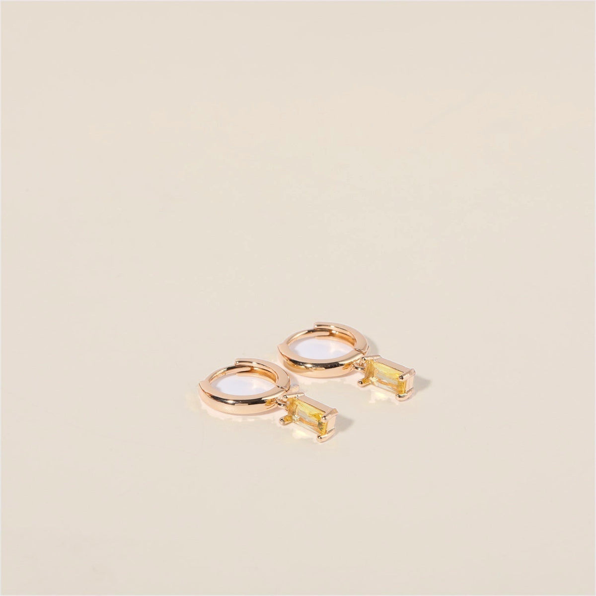 Bella Birthstone Huggies Earrings