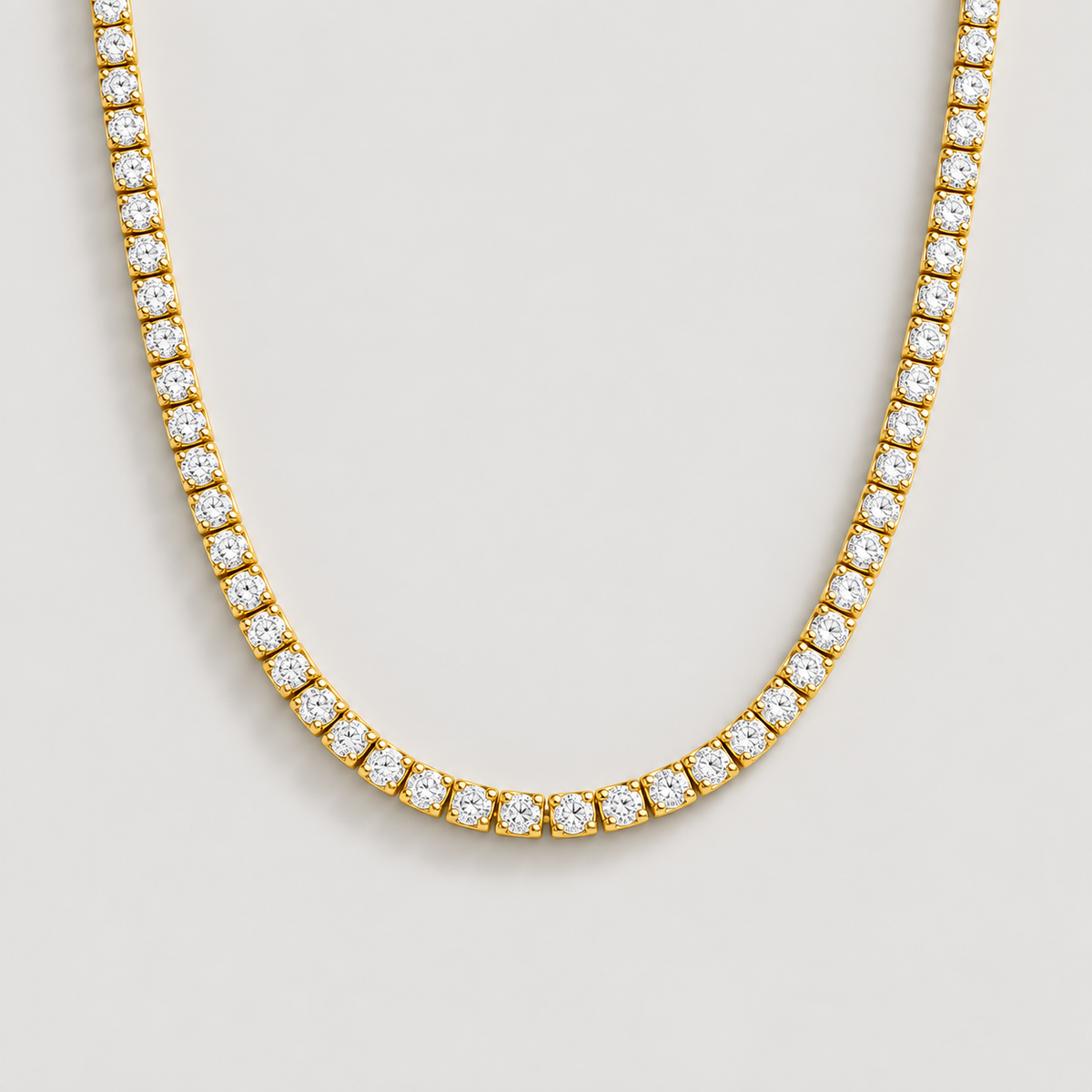 Monaco Tennis Necklace — studio product photograph