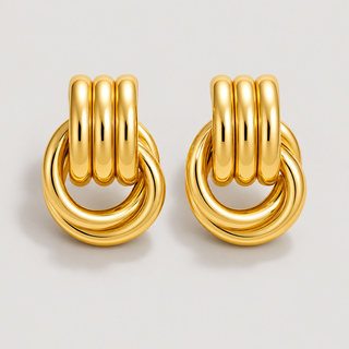 Milan Earrings — studio product photograph