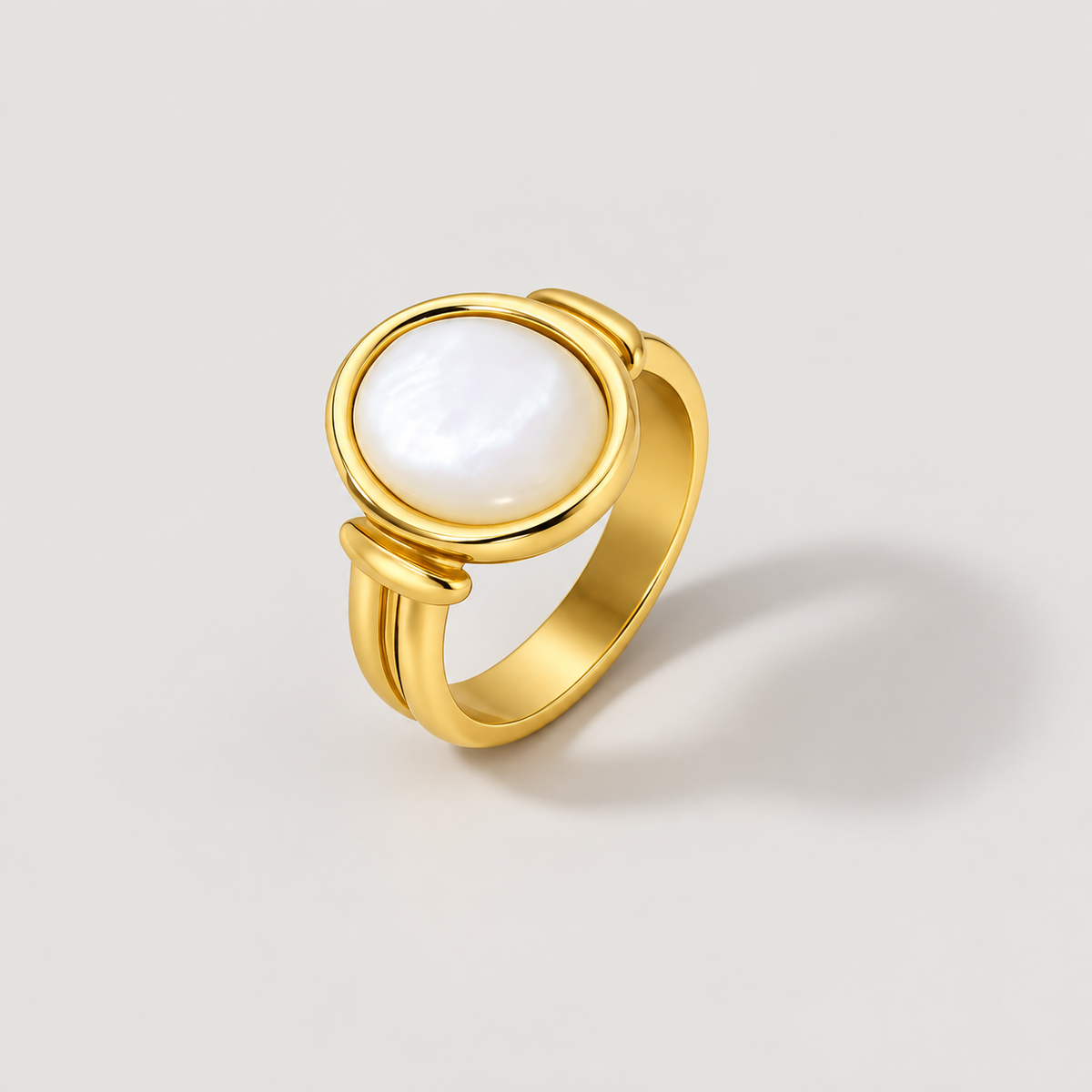 Kai Mother Of Pearl Ring — studio product photograph