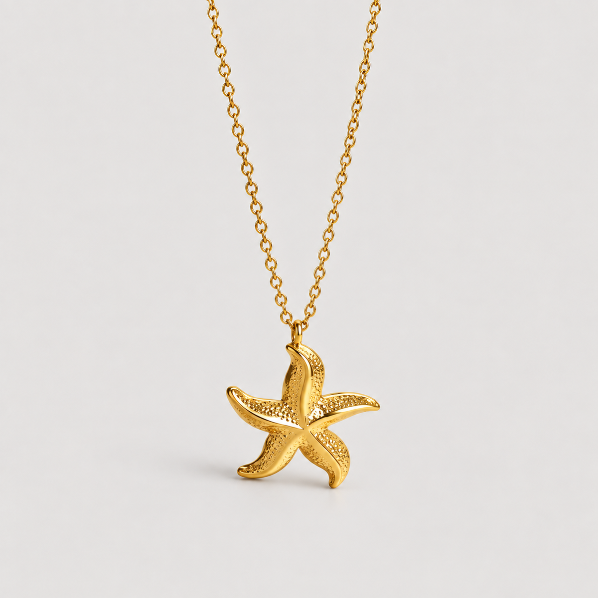 Starfish Necklace — studio product photograph