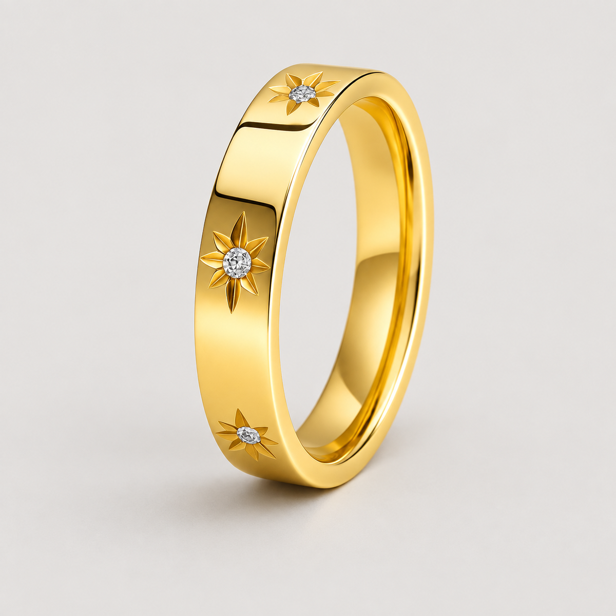 North Star Ring — studio product photograph