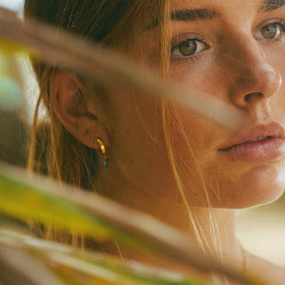 Bella Birthstone Huggies Earrings