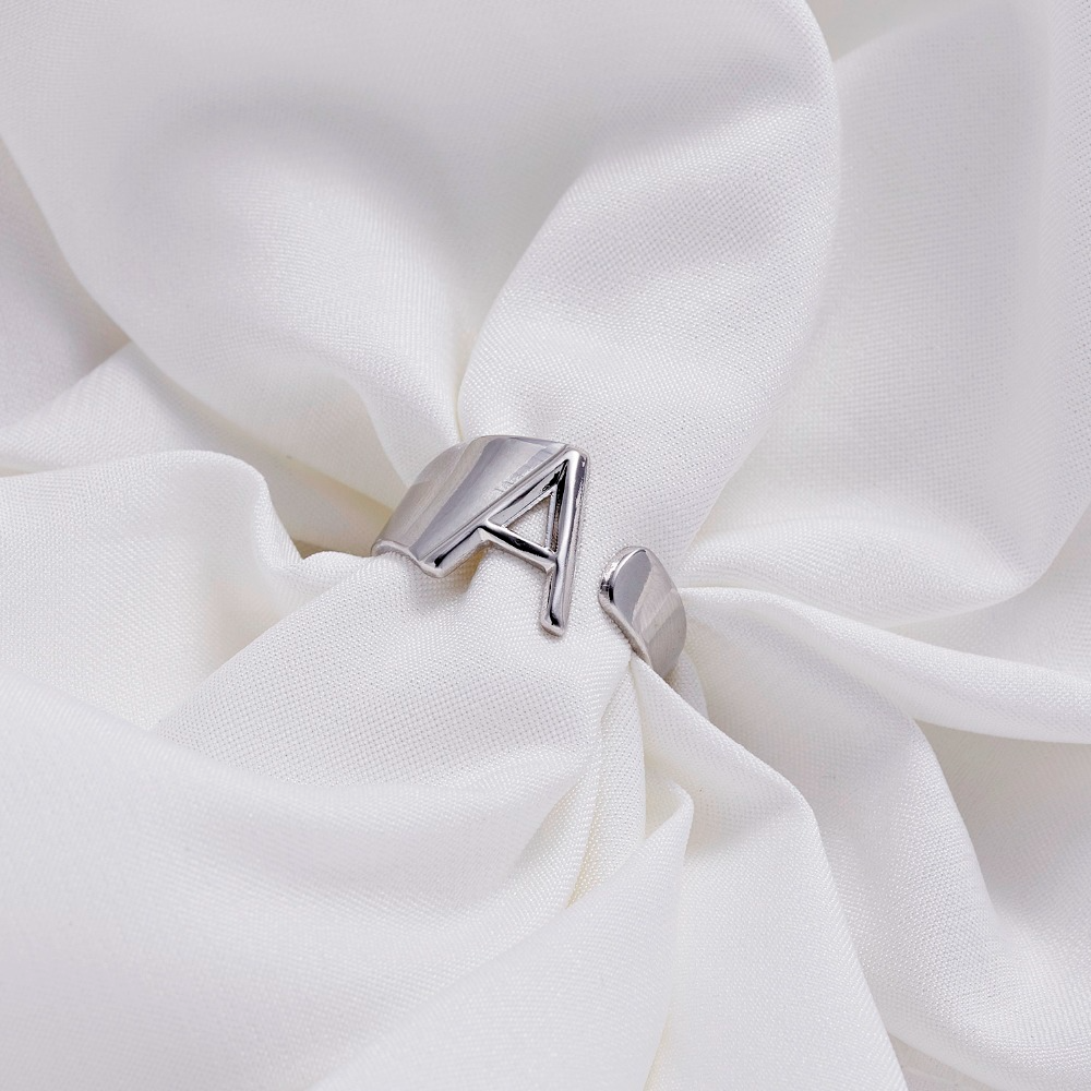 Chunky Initial Ring (adjustable size)