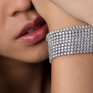 Gabbana® ZOLA Silver Tennis Bracelet.