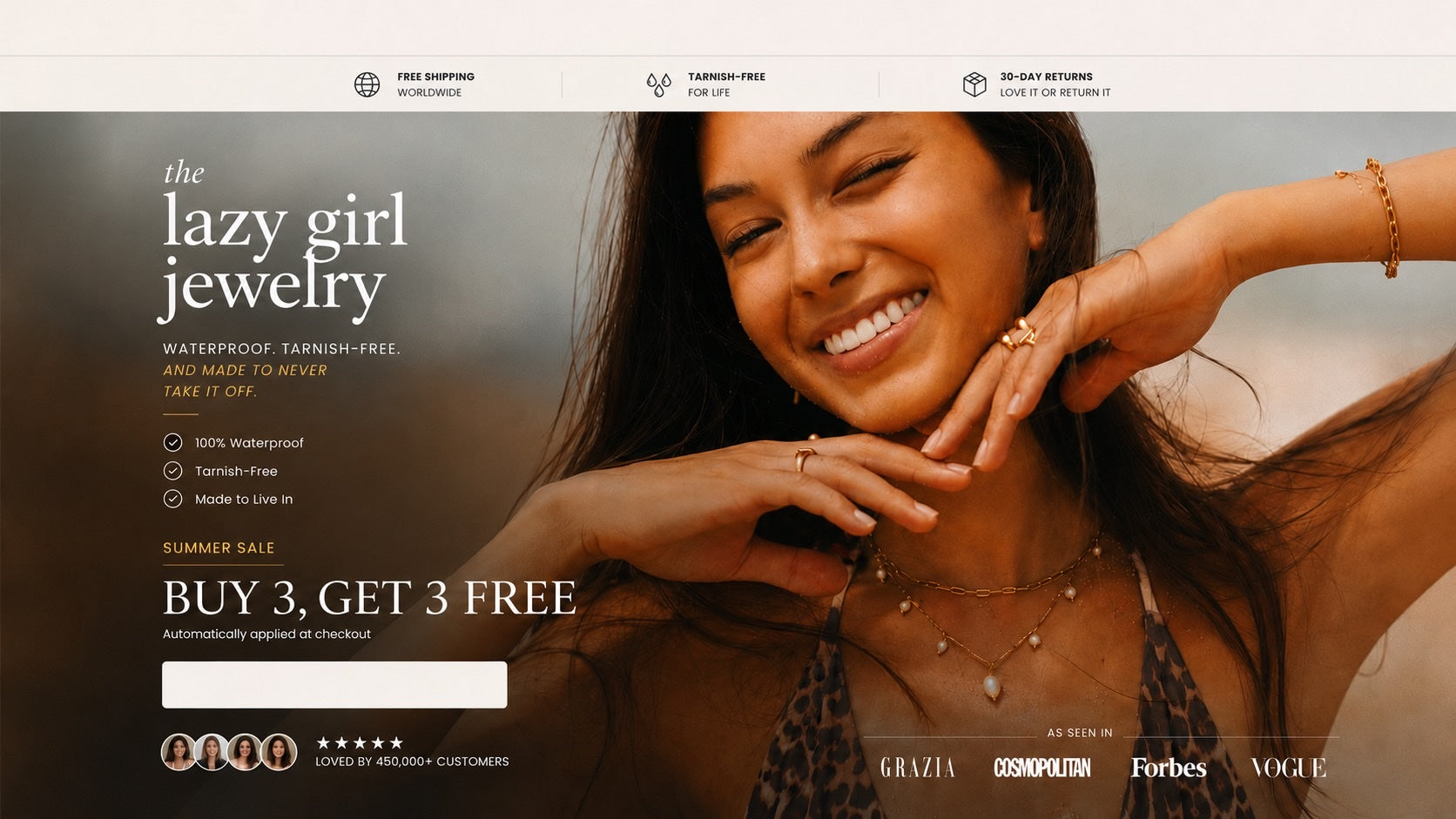 The lazy girl jewelry — Summer Sale: Buy 3, Get 3 Free, automatically applied at checkout
