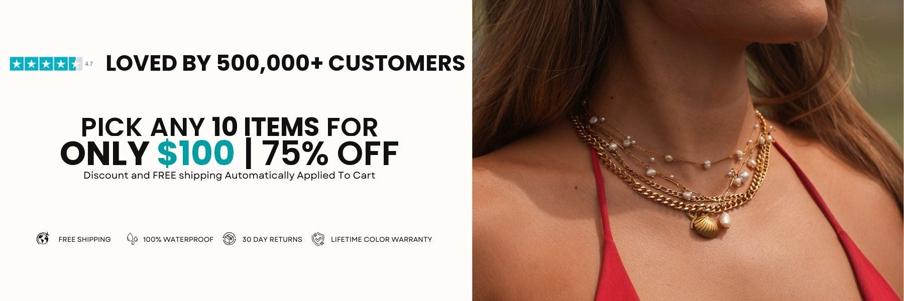 Pick any 10 jewelry pieces for €87,95 - Louise Carter