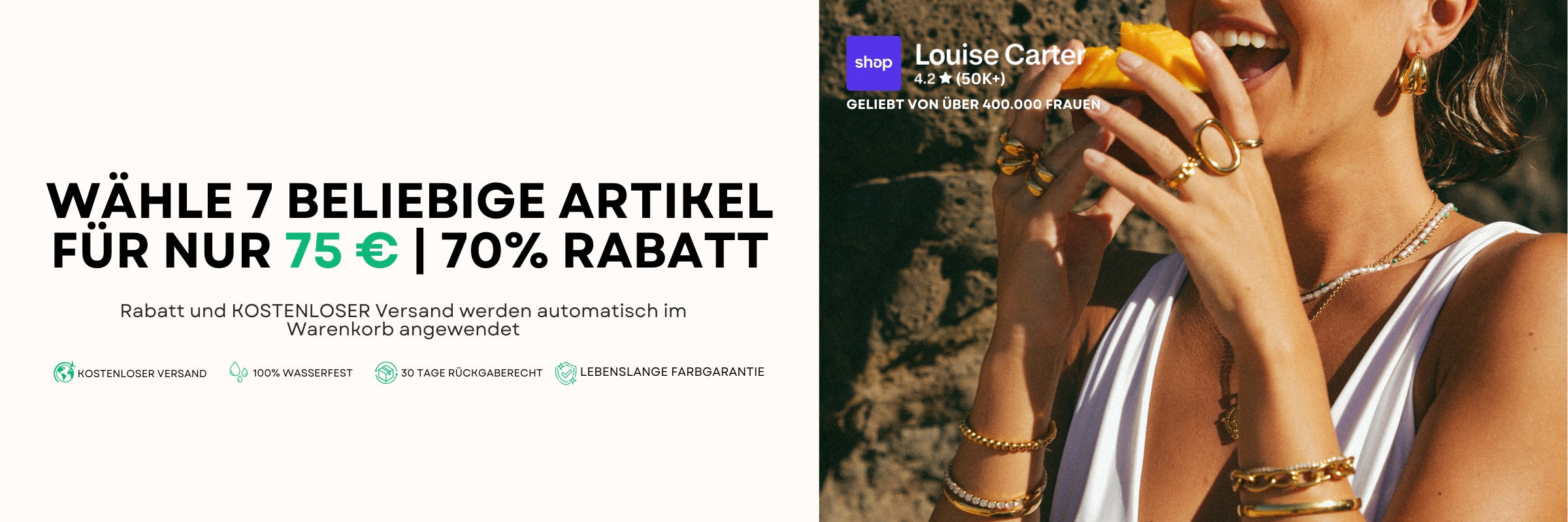Wähle 7 Schmuckstücke für €75,95 - Louise Carter