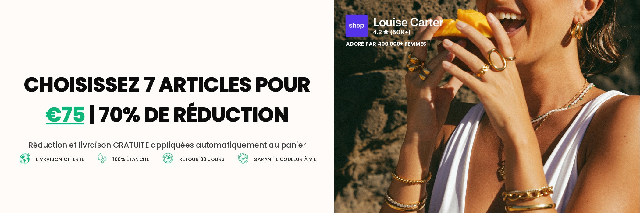 Choisissez 7 bijoux pour $134.00 - Louise Carter
